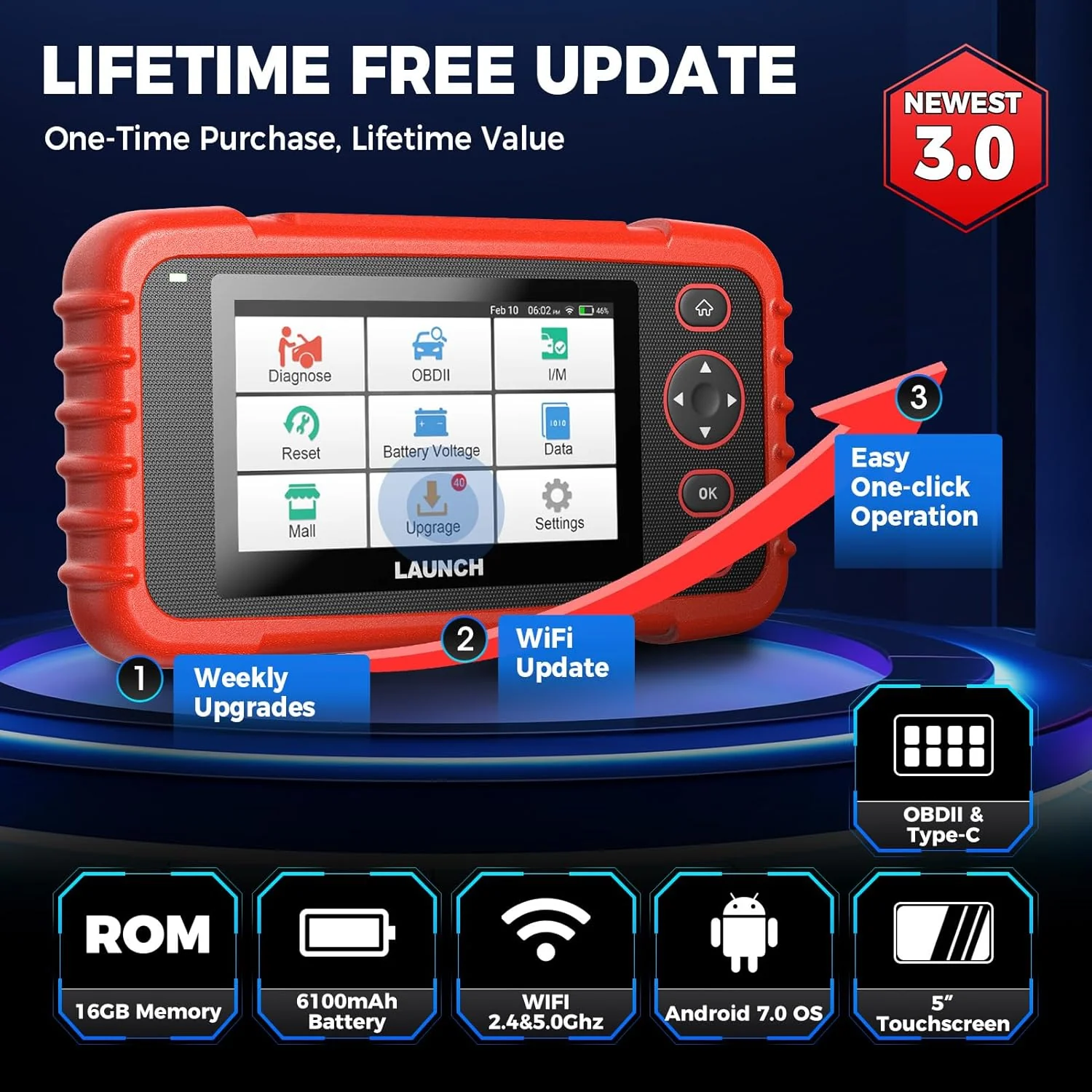 Launch CRP129X V3.0 OBD2 Scanner - Image 7